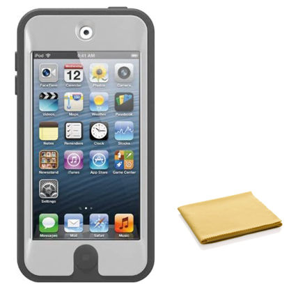 Picture of OTTERBOX Defender Series Case for iPod Touch 7th Generation - Compatible with 5th and 6th Gen - Includes Cleaning Cloth - Bulk Pacakging - (White/Grey)