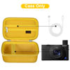 Picture of Canboc Carrying Case for Sony RX100 VII/ RX100 VI/ RX100 V/ RX100 IV/ RX100 III Compact Digital Camera, Point and Shoot Vlogging Camera Bag, Zipper Mesh Pocket fits USB Cable, Batteries, Yellow
