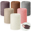 Picture of Tudomro 6 Pcs 15.8 x 59'' Newborn Baby Stretch Wraps Set 6 Colors Baby Photography Props Unisex Newborn Long Ripple Wrap Photo Blanket for Baby Girl Boy Christmas DIY Photography Prop(Fresh Color)