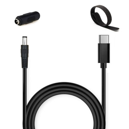 Picture of RAINSUNG DC 12V 3A Power Adapter Cable USB-C to 5.5mm x 2.1mm Converter Cable for DC12V Devices Like LED Strip Lights CCTV Cameras Studio with PD USB C 65W 100W