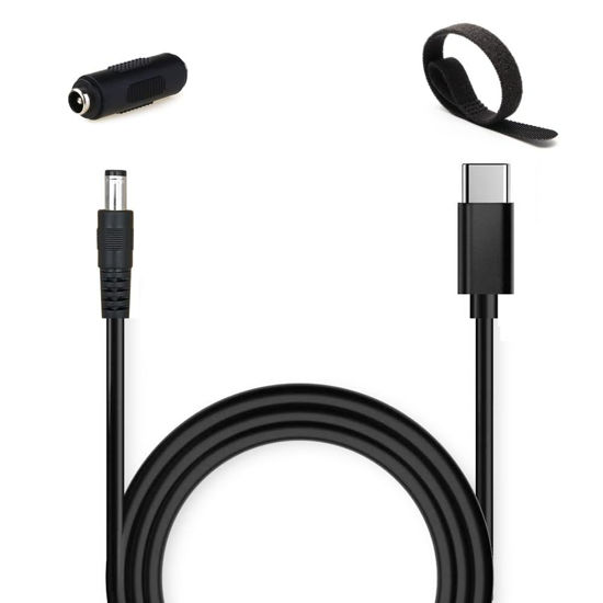 Picture of RAINSUNG DC 12V 3A Power Adapter Cable USB-C to 5.5mm x 2.1mm Converter Cable for DC12V Devices Like LED Strip Lights CCTV Cameras Studio with PD USB C 65W 100W