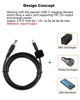Picture of RAINSUNG DC 12V 3A Power Adapter Cable USB-C to 5.5mm x 2.1mm Converter Cable for DC12V Devices Like LED Strip Lights CCTV Cameras Studio with PD USB C 65W 100W