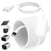 Picture of 25ft Power Cable with Adapter for eufy SoloCam S340/S220, C210, One-Piece Molding Power Cord for eufyCam 3/S330, 3C/S300, Flat Cable for eufy Indoor Cam S350/C220, Indoor Outdoor Use, IP67 Waterproof