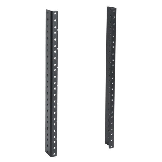 Picture of RIVECO 2 PCS 8U Rack Rails, Tapered Holes Rack Mount Rails for Recording & Network Wooden Cabinet Mounting, 3.0 mm Thickness Steel Heavy Duty, Screws Included Black