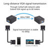 Picture of RIIEYOCA 2 Pack VGA Extender Adapter, VGA to RJ45 Over Cat5e/Cat6 Ethernet Cable Convert VGA Signal, Can Be Extended to 60M/196ft Cable Range Within(Black