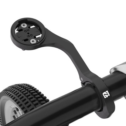 Picture of Bike Computer Mount for Garmin,Bike GPS Computer Mount,Out Front Bike Mount for Riders,Cycling Computer Mount for 25.6mm & 31.8mm Bike Handlebars,Cycling Mount with Adapter Work for Bike Computers