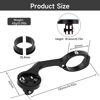 Picture of Bike Computer Mount for Garmin,Bike GPS Computer Mount,Out Front Bike Mount for Riders,Cycling Computer Mount for 25.6mm & 31.8mm Bike Handlebars,Cycling Mount with Adapter Work for Bike Computers