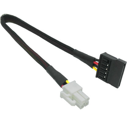 Picture of COMeap (3-Pack) SATA Power Cable for Lenovo Motherboard, ATX 4 Pin to SATA Hard Drive HDD Power Adapter Extension 12-inch(30cm)