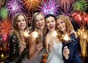 Picture of Dudaacvt 8x6ft Happy New Year 2025 Backdrop New Year Banner Photo Backdrop Black and Gold New Year Eve Party Background Decorations New Year Party Supplies