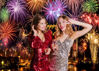 Picture of Dudaacvt 8x6ft Happy New Year 2025 Backdrop New Year Banner Photo Backdrop Black and Gold New Year Eve Party Background Decorations New Year Party Supplies
