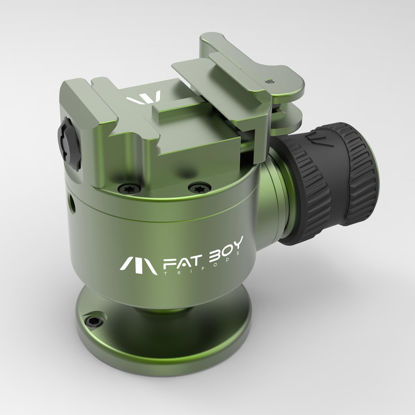 Picture of FatBoy Tripods Invert40 Ball Head, 40mm, for Spotting scopes, Binoculars, and Camera Equipment. Lightweight, Quick Release, Arca Swiss and 1913 (Picatinny)