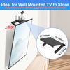 Picture of 13-Inch Wide Platform TV Top Shelf - Adjustable Cable Box Shelf for Wall Mounted TV Shelf for Cable Box, Streaming Devices, Router and Home Decor Easy to Install Monitor Top Shelf for TV, 2 Pack