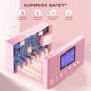 Picture of USB Charger, slitinto 60W 12A 8-Port USB Charging Station Multi Port USB Hub Charger Compact Size LCD Display Compatible with iPhone iPad Samsung Kindle Tablet Bluetooth Earbuds and More