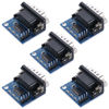 Picture of ANMBEST 5PCS MAX3232 3.3V to 5V DB9 Male RS232 Serial Prot to TTL Converter Module Root Connector for Arduino Raspberry Pi and Microcontrollers