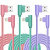 Picture of iPhone Charger, Apple MFi Certified 3Pack 6FT Lightning Cable, 90 Degree Fast Charging Cables Cord Compatible for 14/13 mini/13/12/11 Pro MAX/XR/XS/8/7/Plus/6S/SE/iPad