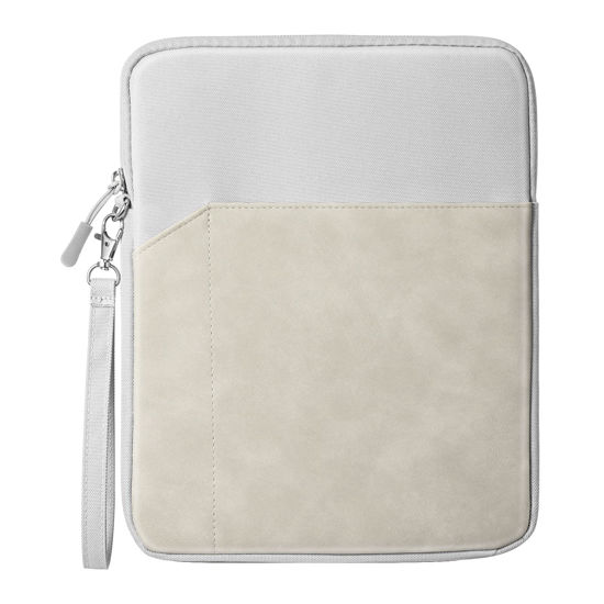 Picture of TiMOVO 9-11 Inch Tablet Sleeve Carrying Case for iPad 10th Generation 2022, iPad Pro 11 2022-2018, iPad Air 5/4 10.9, iPad 10.2, Galaxy Tab S9/S8/A8/A7 2023, Protective Bag with Pocket, Light Gray