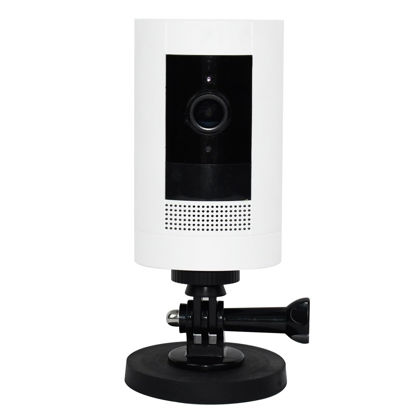 Picture of Magnetic Camera Wall Mount Compatible with Ring Stick Up Cam Battery, Camera Ceiling Mounting Bracket Outdoor Indoor Security Camera Mount Bracket Rubber Coating Neodymium Magnet with 1/4" Screw Head