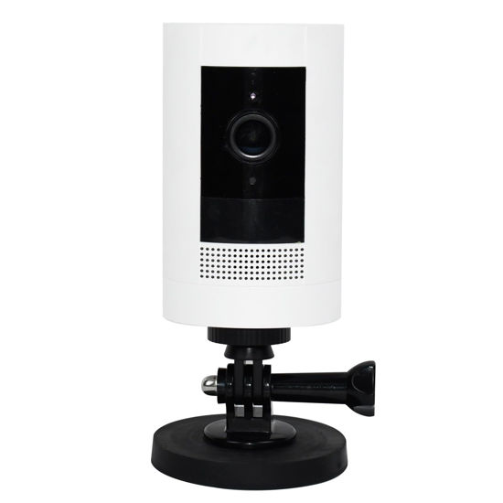 Picture of Magnetic Camera Wall Mount Compatible with Ring Stick Up Cam Battery, Camera Ceiling Mounting Bracket Outdoor Indoor Security Camera Mount Bracket Rubber Coating Neodymium Magnet with 1/4" Screw Head