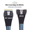 Picture of chenyang PCI-E 5.0 Mini Cool Edge IO MCIO 74Pin to SFF-8654 8i 74Pin Slimline SAS 4.0 24 Gbps Extension Cable 50cm