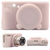 Picture of SZHSYJY Camera Case for Canon PowerShot SX740/ SX730 Digital Camera,Soft Silicone Protective Bag Removable Lens Cover,Anti-Scratch Slim Fit Lightweight Protective Case. (Jelly Pink)