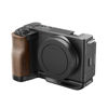 Picture of SmallRig ZV-E10 II L-Shape Plate with Wooden Handle, Handgrip for Sony ZV-E10 II, Built-in Quick Release Plate for Arca, 1/4"-20 Holes - 4864