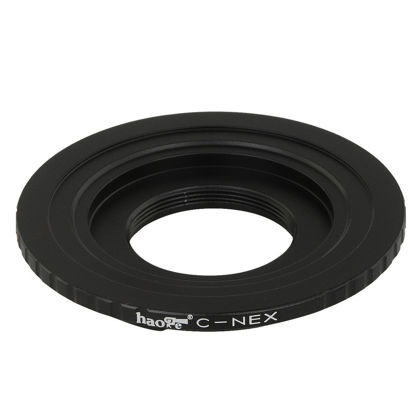 Picture of Haoge Lens Mount Adapter for C Mount CCTV TV Movie Lens to Sony E Mount NEX Camera Such as a3000 a3500 a5000 a5100 a6000 a6400 a6500 A7 A7R A7S A7II A7RII A7SII A7III A7RIII A9 VG20 VG30 VG900 FS100