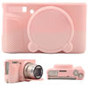 Picture of SZHSYJY Camera Case for Canon PowerShot SX740/ SX730 Digital Camera,Soft Silicone Protective Bag Removable Lens Cover,Anti-Scratch Slim Fit Lightweight Protective Case. (Smoked Pink)