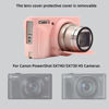 Picture of SZHSYJY Camera Case for Canon PowerShot SX740/ SX730 Digital Camera,Soft Silicone Protective Bag Removable Lens Cover,Anti-Scratch Slim Fit Lightweight Protective Case. (Smoked Pink)