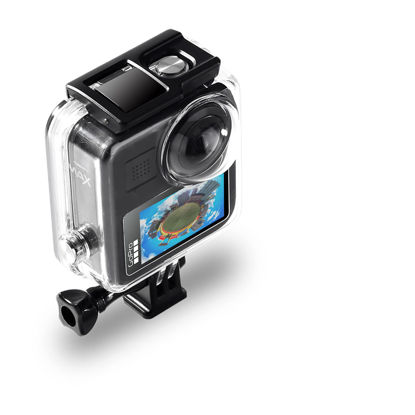 Picture of Waterproof Case for Gopro Max Action Camera, Underwater Diving Protective Housing 30M with Bracket Accessories