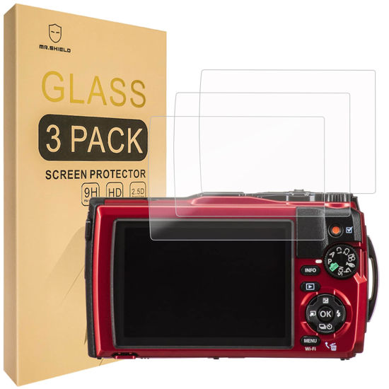 Picture of Mr.Shield [3-Pack] Screen Protector For Olympus Tough TG-6 TG-5 TG-4 [TG6 TG5 TG4] [Tempered Glass] [Japan Glass with 9H Hardness] Screen Protector