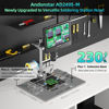 Picture of Andonstar AD249S-M Plus 10.1'' HDMI Soldering Digital Microscope for Electronics Repair, 2000x 3 Lens 2160P UHD Video Record, Soldering Microscope Station with Helping Hands, Slides, 32GB Card
