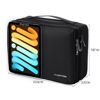 Picture of LENTION Cable Organizer Bag Pouch, Travel Electronic Accessories Carry Case Portable Bag Waterproof Double Layers All-in-One Storage Bag Carrying Tech Bag for Cord, Charger, Power Bank, Earphone Black
