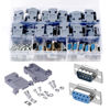Picture of ANMBEST DB9 Solder Connector, 9PIN RS232 Terminal Adapter Breakout Board with Case Assortment Kit(10PCS Male + 10PCS Female)