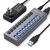 Picture of ACASIS Powered USB Hub,10 Ports USB 3.1 Hub with 10Gbps Data Speed, Individual On/Off Switches, 12V4A 48W Power Adapter, USB Hub 3.1 Powered for MacBook, Mac Pro/Mini, Surface Pro Laptop/PC