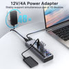 Picture of ACASIS Powered USB Hub,10 Ports USB 3.1 Hub with 10Gbps Data Speed, Individual On/Off Switches, 12V4A 48W Power Adapter, USB Hub 3.1 Powered for MacBook, Mac Pro/Mini, Surface Pro Laptop/PC