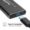 Picture of Rongdeson (Upgraded Version) Aluminum M.2 NVME SSD Enclosure Type-C USB 3.1 Gen 2 Speeds 10Gbps PCI-E M-Key Applicable to Size 2230/ 2242/ 2260/ 2280 for Samsung 960/ 970 EVO/ PROWD NVME SSD Black