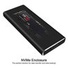 Picture of Rongdeson (Upgraded Version) Aluminum M.2 NVME SSD Enclosure Type-C USB 3.1 Gen 2 Speeds 10Gbps PCI-E M-Key Applicable to Size 2230/ 2242/ 2260/ 2280 for Samsung 960/ 970 EVO/ PROWD NVME SSD Black