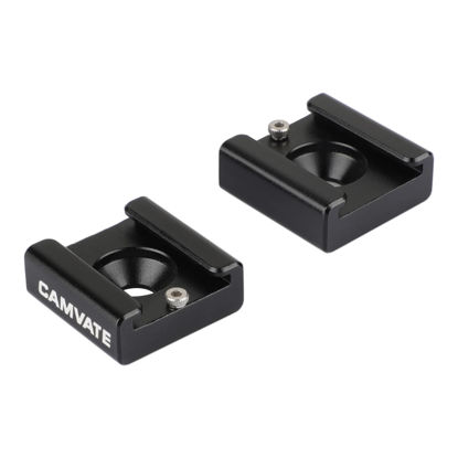 Picture of CAMVATE Cold Shoe Mount with 1/4''-20 Hole for Camera Flash Microphone Accessories(2 Pieces) - 0993