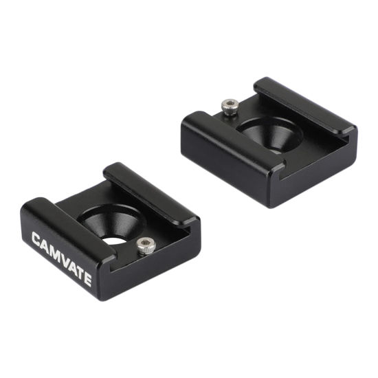 Picture of CAMVATE Cold Shoe Mount with 1/4''-20 Hole for Camera Flash Microphone Accessories(2 Pieces) - 0993