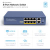 Picture of Amcrest 9-Port POE+ Power Over Ethernet POE Switch with Metal Housing, 8-Ports POE+ 802.3at 96w (AMPS9E8P-AT-96)