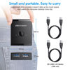 Picture of Cablecc KVM USB 3.0 Bidirectional Switch Selector 2 to 1 PCs Sharing or 1 to 2 Hub for Keyboard Mouse Scanner Printer