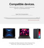 Picture of Dracool for Apple Pencil Pro/Apple Pencil 2nd Generation Pencil Holder Compatible with Magic Keyboard, Smart Folio, and Other Magnetic Cases for iPad Pencil Case 6.53 inch - Gray