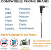 Picture of Wantek Phone Headset with Microphone Noise Cancelling,Telephone Headset 2.5mm Jack Compatible with Panasonic AT&T Uniden Cisco Linksys Grandstream Vtech Polycom Cordless Office Phones