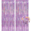 Picture of Pink Tinsel Curtain Party Backdrop Streamers -Taylor Birthday Decorations | Birthday Decorations for Girls | Princess Birthday Party Decorations |Sleepover Party Supplies for Girls,2 Pack