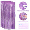 Picture of Pink Tinsel Curtain Party Backdrop Streamers -Taylor Birthday Decorations | Birthday Decorations for Girls | Princess Birthday Party Decorations |Sleepover Party Supplies for Girls,2 Pack