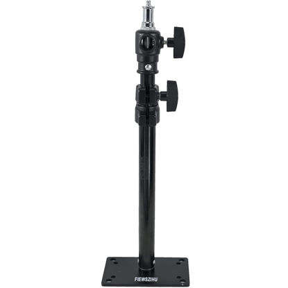 Picture of FIEWSZIHU Camera Ceiling Wall Mount Light Stand 14.1-21.6inches/36-55 cm with 1/4 inch to 3/8 inch Universal Adapter Photography Arm for Photo Studio Video Light, Flash, Ring Light, Reflector