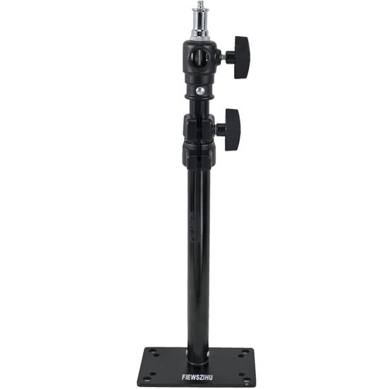Picture of FIEWSZIHU Camera Ceiling Wall Mount Light Stand 14.1-21.6inches/36-55 cm with 1/4 inch to 3/8 inch Universal Adapter Photography Arm for Photo Studio Video Light, Flash, Ring Light, Reflector