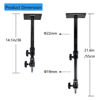 Picture of FIEWSZIHU Camera Ceiling Wall Mount Light Stand 14.1-21.6inches/36-55 cm with 1/4 inch to 3/8 inch Universal Adapter Photography Arm for Photo Studio Video Light, Flash, Ring Light, Reflector