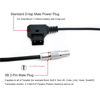 Picture of D-tap to 0B 2-Pin Male Flexible Power Cable for Teradek SmallHD ARRI RED Form Gold Mount/V-Mount Dtap