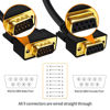 Picture of XANHAM 16 Feet(5 Meter) DB9 Straight Through 9 Pin RS232 Serial Extension Cable Double Shielded, Metal Braided&AL-foil, Female to Male, Black, SC902S10FM